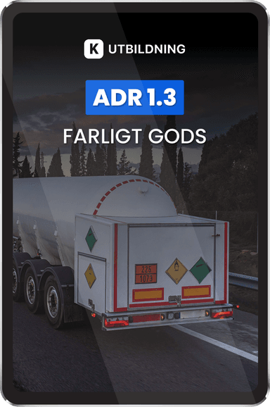 ADR 1.3 - Farligt gods