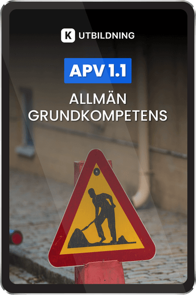Arbete på väg 1.1 (Allmän grundkompetens)