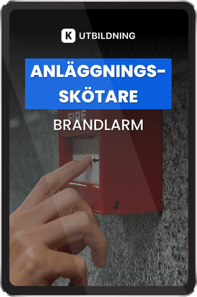 Anläggningsskötare brandlarm